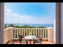 Apartmanok és szobák Villa Bouganvillea - sea view & garden: A1 Deluxe (2+1), A2 Superior (2+1), A3 Comfort (2+1), A4 Premium (2+1), R1 Deluxe (2), R2 Comfort (2) Mlini - Riviera Dubrovnik  - Szoba - R1 Deluxe (2): terasz
