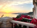 Apartmanok és szobák Villa Bouganvillea - sea view & garden: A1 Deluxe (2+1), A2 Superior (2+1), A3 Comfort (2+1), A4 Premium (2+1), R1 Deluxe (2), R2 Comfort (2) Mlini - Riviera Dubrovnik  - Apartman - A4 Premium (2+1): a terasz kilátása