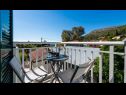 Apartmanok Silverija - garden and parking: SA1(2+1), SA2(2), SA3(2), SA4(2) Trsteno - Riviera Dubrovnik  - Apartmanstudió - SA4(2): balkon
