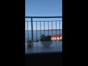 Apartmanok Jela - terrace and sea view A1(4+2) Zavala - Hvar sziget  - Apartman - A1(4+2): kilátás