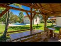 Green house - outdoor pool & BBQ: H(6+2) Plaski - Kontinentális Horvátország - Horvátország  - kerti terasz