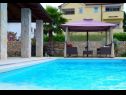 Házak a pihenésre Berna - pool house: H(6+1) Malinska - Krk sziget  - Horvátország  - medence