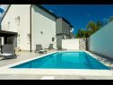 Házak a pihenésre Krk - with private pool: H(6+2) Soline - Krk sziget  - Horvátország  - medence (ház és környéke)