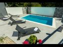 Házak a pihenésre Krk - with private pool: H(6+2) Soline - Krk sziget  - Horvátország  - medence