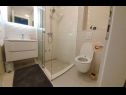 Apartmanok Villa Esse - heated pool & seaview: A1(2+2), A2(4+2), A3(2+2), A4(4+2), A5(2+2) Baska Voda - Riviera Makarska  - Apartman - A2(4+2): fürdőszoba toalettel