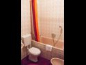 Apartmanok Ante - seaview A1(5), SA2(3), SA3(2+1) Brela - Riviera Makarska  - Apartman - A1(5): fürdőszoba toalettel