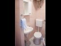Apartmanok Ante - seaview A1(5), SA2(3), SA3(2+1) Brela - Riviera Makarska  - Apartmanstudió - SA3(2+1): fürdőszoba toalettel