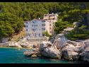 Apartmanok Draga - 10 m from sea: A1(4+2), A2(2+2) Brela - Riviera Makarska  - ház