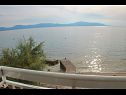 Apartmanok Bale - right at the beach: A1 Plaza(4) Brist - Riviera Makarska  - kilátás a tengerre
