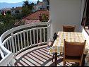 Apartmanok Biljana - 150m from beach: A1(2+1), A2(2+2), A3(5), A4(2+2) Gradac - Riviera Makarska  - Apartman - A2(2+2): balkon