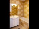 Apartmanok Biljana - 150m from beach: A1(2+1), A2(2+2), A3(5), A4(2+2) Gradac - Riviera Makarska  - Apartman - A4(2+2): fürdőszoba toalettel