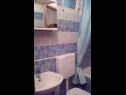 Apartmanok Biljana - 150m from beach: A1(2+1), A2(2+2), A3(5), A4(2+2) Gradac - Riviera Makarska  - Apartman - A2(2+2): fürdőszoba toalettel