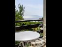 Apartmanok Goge - 90 m from the beach: A1(4), SA2(2) Gradac - Riviera Makarska  - Apartman - A1(4): a balkon kilátása