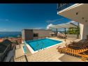 Apartmanok Stan - with pool : A1(4) Makarska - Riviera Makarska  - medence