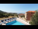 Házak a pihenésre Sandra - with pool : H(10+2) Makarska - Riviera Makarska  - Horvátország  - medence (ház és környéke)