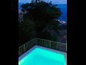 Házak a pihenésre Ned H(4+1) Tucepi - Riviera Makarska  - Horvátország  - medence (ház és környéke)