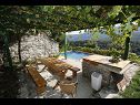 Házak a pihenésre Mario - with pool: H(6+2) Gata - Riviera Omis  - Horvátország  - terasz (ház és környéke)