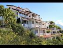 Apartmanok Ivo - sea view; A1(2+2), A3(2+2), A5(4), SA4(2+1), SA2(2+1) Pisak - Riviera Omis  - ház