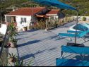 Apartmanok Jugana - with pool : A1 donji(4), A2 gornji(4) Sumpetar - Riviera Omis  - közös terasz