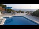 Apartmanok Jugana - with pool : A1 donji(4), A2 gornji(4) Sumpetar - Riviera Omis  - medence