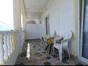 Apartmanok Nedo - 150 m from sandy beach: A1(2+1), A2(2+1) Lopar - Rab sziget  - Apartman - A2(2+1): terasz