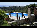 Apartmanok Toni - with pool and view: A1(4), A2(4), A3(4), A4(4) Maslinica - Solta sziget  - medence (ház és környéke)