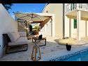 Apartmanok Zeljko - with pool : A1(6) Marina - Riviera Trogir  - terasz