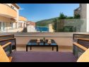 Apartmanok Lux 1 - heated pool: A1(4), A4(4) Marina - Riviera Trogir  - terasz