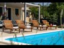 Házak a pihenésre Pax - with pool: H(4+2) Marina - Riviera Trogir  - Horvátország  - terasz
