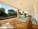 Apartmanok Mia - with pool: A1(4) Marina - Riviera Trogir  - terasz