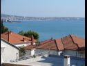 Apartmanok Milka - 100m from the sea A1(4), A2(2+1) Seget Donji - Riviera Trogir  - kilátás (ház és környéke)