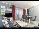 Apartmanok Iva - great view: A1(4) Seget Donji - Riviera Trogir  - Apartman - A1(4): nappali