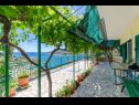 Apartmanok Bosiljka - by the sea: A1(5), A2(5), SA3(2) Sevid - Riviera Trogir  - terasz