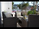Apartmanok Marin1 - near pebble beach: A1(2+2), A2(2+2) Trogir - Riviera Trogir  - kerti terasz