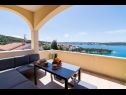 Apartmanok Tom - panoramic sea view: A1(6) Trogir - Riviera Trogir  - Apartman - A1(6): terasz
