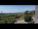 Apartmanok Ivo - 500 m to sandy beach: A1(2+2), A2(6+2), SA3(2+1) Ljubac - Riviera Zadar  - kilátás