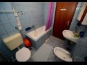 Apartmanok Ankica - 150 m from beach: A1(2+2), A2(5), A3(4+1), A4(2+2) Zadar - Riviera Zadar  - Apartman - A3(4+1): fürdőszoba toalettel