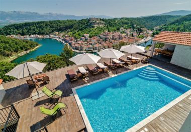 Apartmanok Luce - pool and view: A1(6+2) Novigrad - Riviera Zadar 